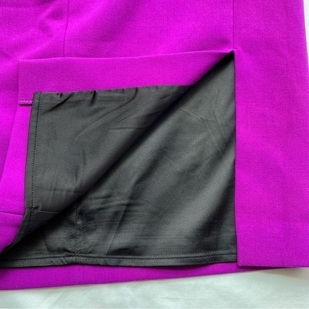 Ellen Tracy fuschia pencil straight skirt size 2 - Picture 3 of 9